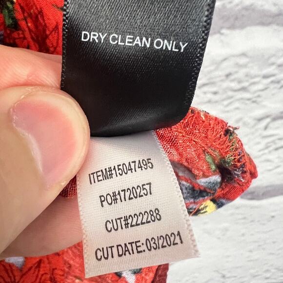 Torrid Women's 00 (M/10) Floral Smocked Gauze Sleeveless Peplum Boho Tank Top - Picture 9 of 12